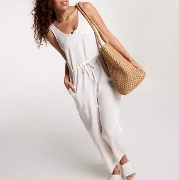 Calia by Carrie Underwood Relaxed Jumpsuit Drawstring Size Large NWT - Picture 1 of 10